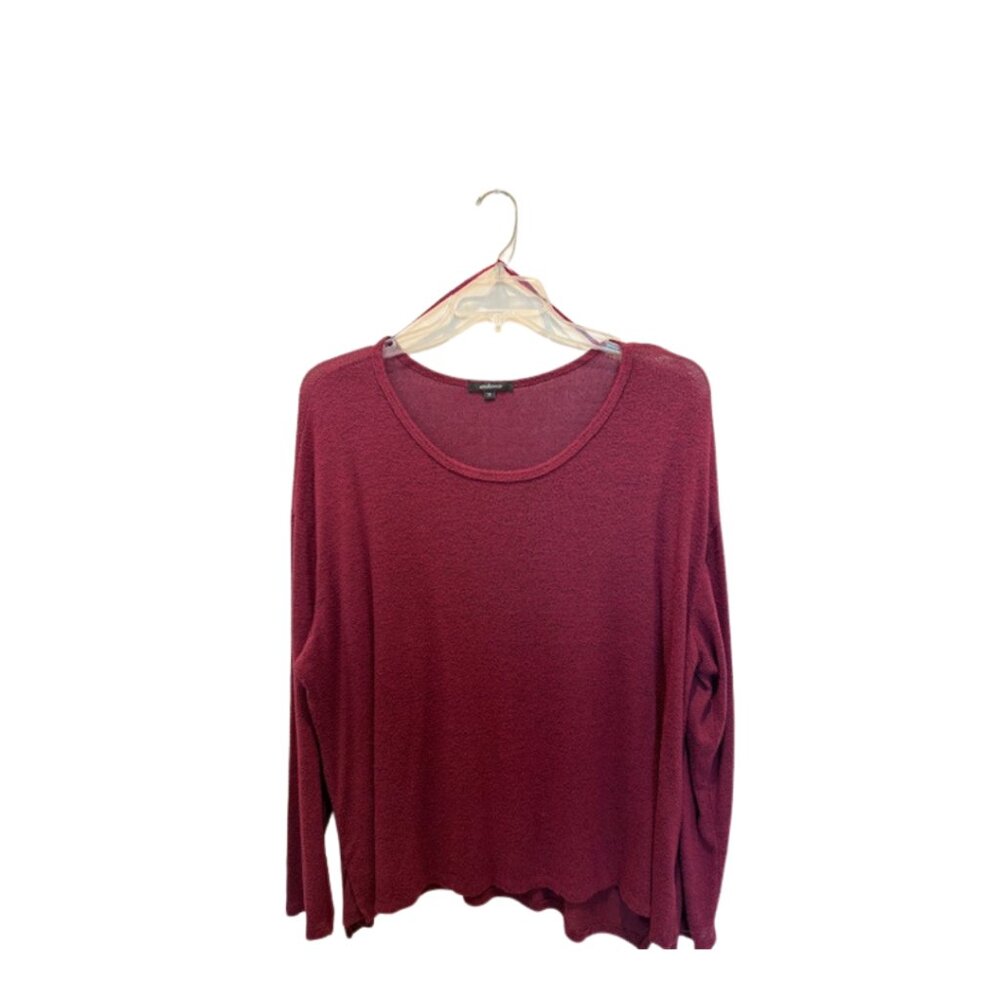 Ambiance Women’s Pullover Sweater Burgundy Size 3X Cozy and Stylish